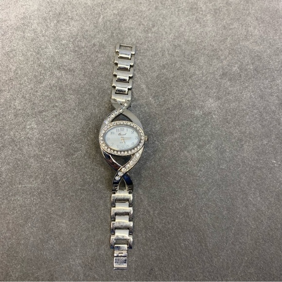 Osirock silver tone crystal rhinestone cubic zirconia stainless steel watch - Picture 8 of 8